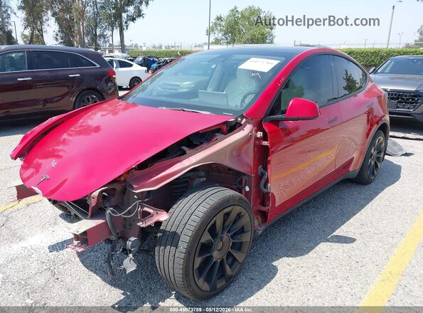 5YJYGDEE2MF151875 2021 TESLA MODEL Y Red Przód lewy