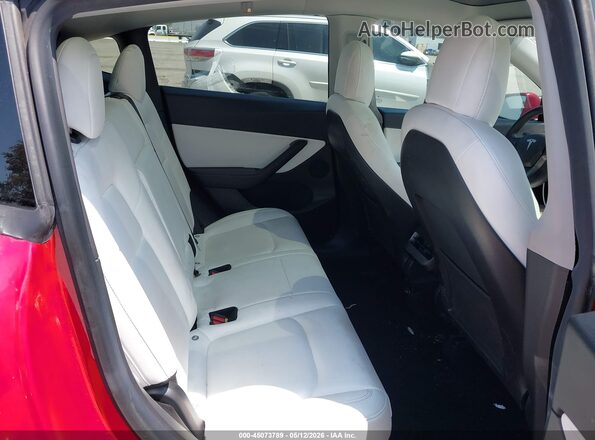 5YJYGDEE2MF151875 2021 TESLA MODEL Y Red Widok naklejki z numerem VIN