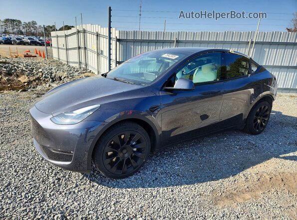 5YJYGDEE2MF231001 2021 TESLA MODEL Gray Առջևի ձախ երեք քառորդ տեսարան