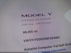 2021 Tesla Model Y Long Range Dual Motor All-wheel Drive White vin: 5YJYGDEE2MF254861