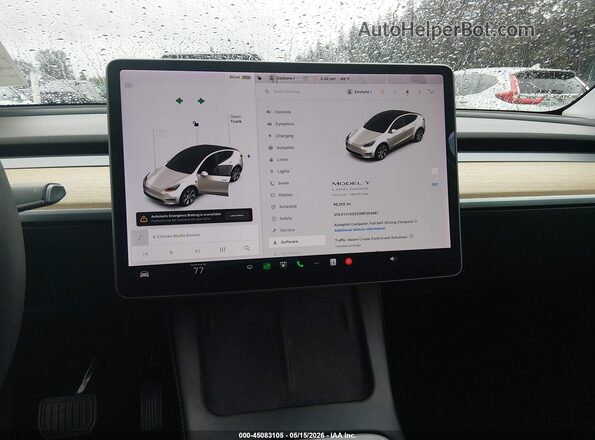 5YJYGDEE2MF254861 2021 TESLA MODEL Y White 
