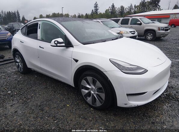 5YJYGDEE2MF254861 2021 TESLA MODEL Y White Передня права чверть
