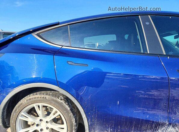 5YJYGDEE3MF069895 2021 TESLA MODEL Синий Вид задней части салона