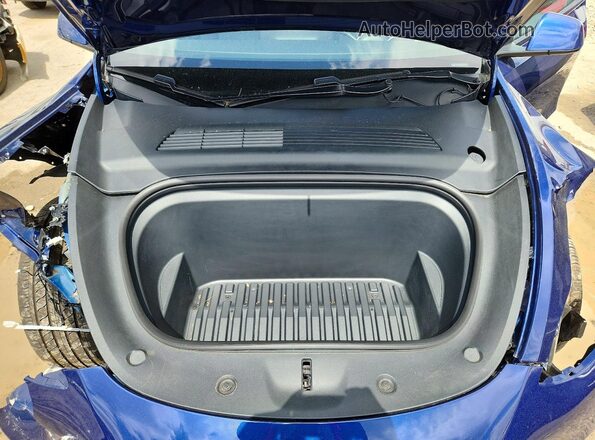 5YJYGDEE3MF071128 2021 TESLA MODEL Blue Widok wnętrza z tyłu