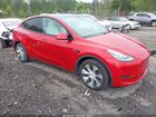 2021 Tesla Model Y Long Range Dual Motor All-wheel Drive Red vin: 5YJYGDEE3MF075969