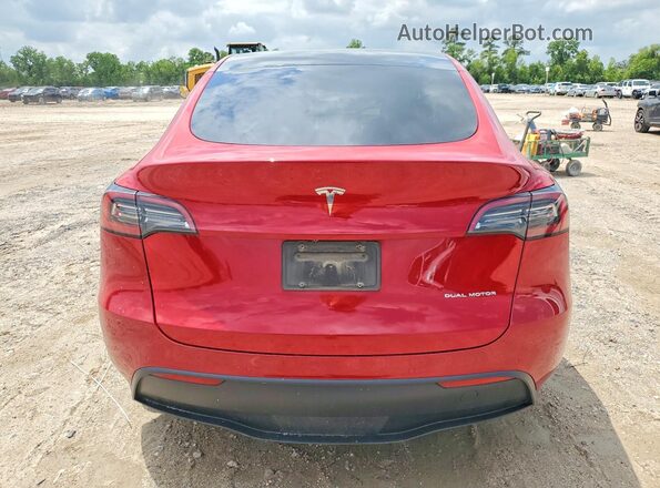 5YJYGDEE3MF188580 2021 TESLA MODEL Red Հետևի տեսք