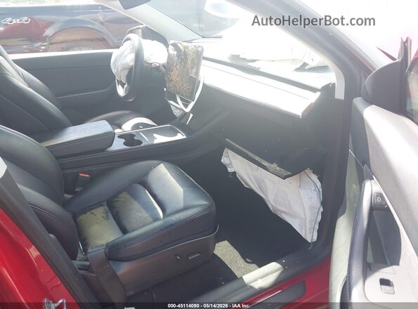 5YJYGDEE3MF196131 2021 TESLA MODEL Y Red Vista interior delantera