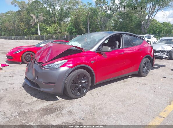5YJYGDEE3MF196131 2021 TESLA MODEL Y Red Vista tres cuartos delantera izquierda