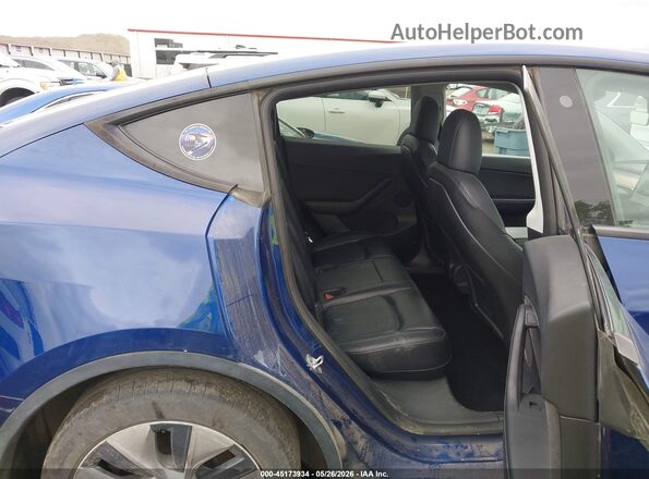 5YJYGDEE3MF231699 2021 TESLA MODEL Y Blue Widok naklejki z numerem VIN