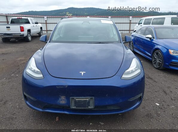5YJYGDEE3MF231699 2021 TESLA MODEL Y Blue Widok zestawu wskaźników