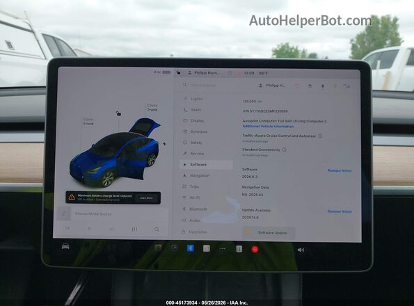 5YJYGDEE3MF231699 2021 TESLA MODEL Y Blue 