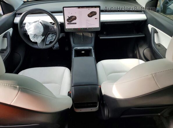 5YJYGDEE3MF244159 2021 TESLA MODEL Gray Vista del salpicadero