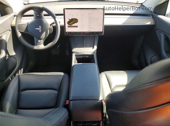 5YJYGDEE4MF160898 2021 TESLA MODEL Gray Առջևի վահանակի տեսք