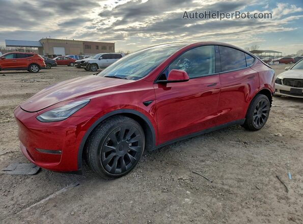 5YJYGDEE4MF232649 2021 TESLA MODEL Красный Передняя левая четверть
