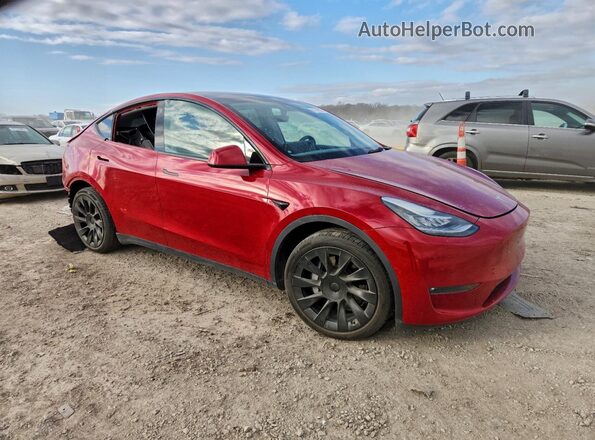 5YJYGDEE4MF232649 2021 TESLA MODEL Красный Передняя правая четверть