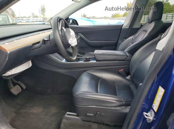 5YJYGDEE5LF010250 2020 TESLA MODEL Синий Вид салона спереди