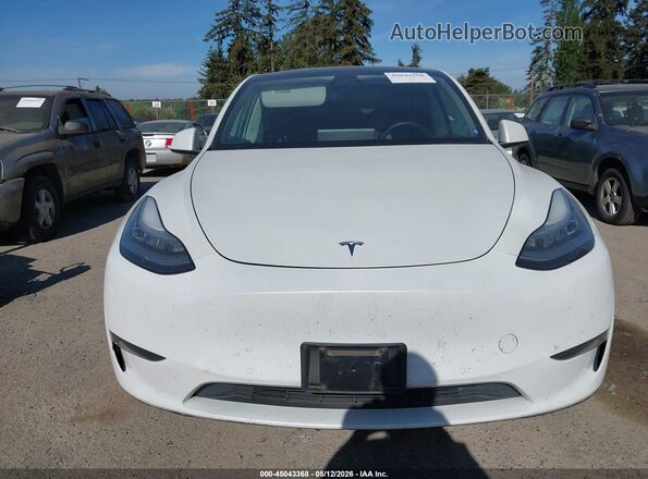 5YJYGDEE5LF015707 2020 TESLA MODEL Y White Widok zestawu wskaźników