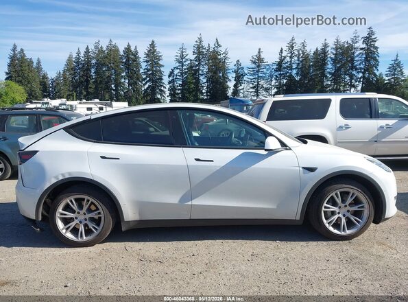 5YJYGDEE5LF015707 2020 TESLA MODEL Y White Widok wnętrza z tyłu