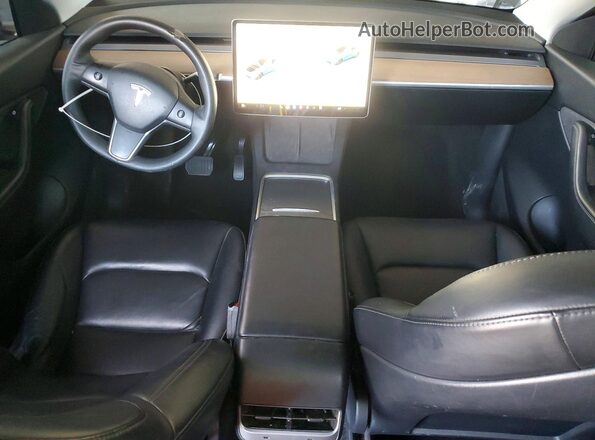 5YJYGDEE5MF196373 2021 TESLA MODEL Черный Вид панели приборов