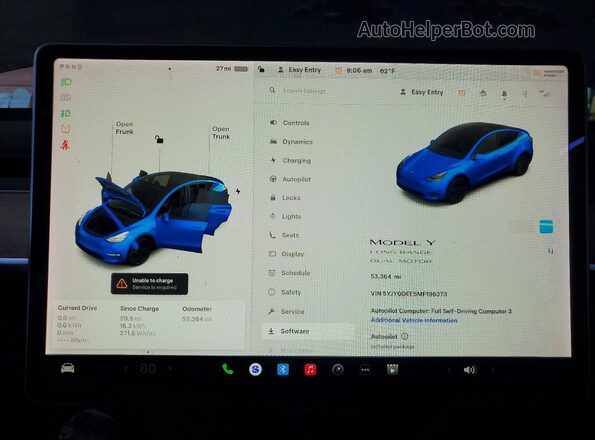 5YJYGDEE5MF196373 2021 TESLA MODEL Черный Вид щитка приборов