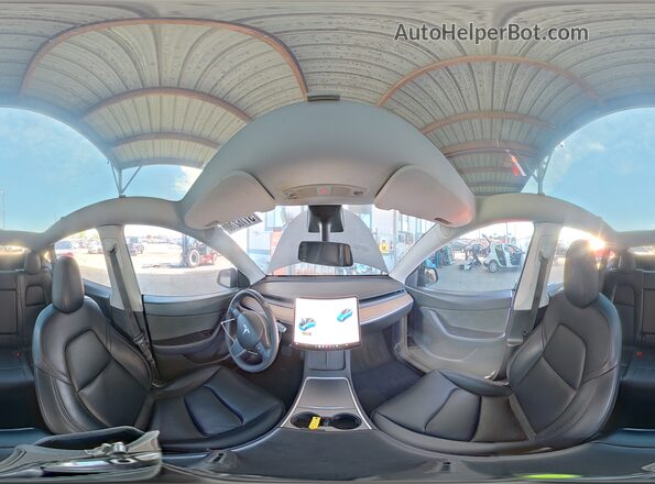5YJYGDEE5MF196373 2021 TESLA MODEL Черный Панорамный вид салона 360°