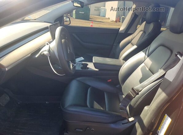 5YJYGDEE5MF219196 2021 TESLA MODEL Black წინა სალონის ხედი