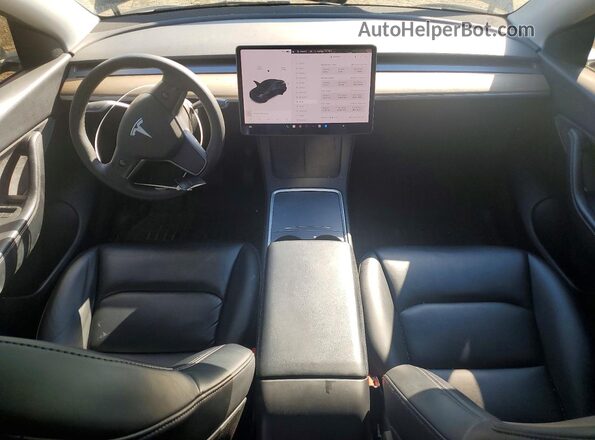 5YJYGDEE5MF219196 2021 TESLA MODEL Black წინა პანელის ხედი