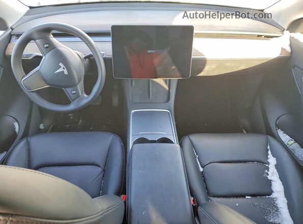 5YJYGDEE5MF279267 2021 TESLA MODEL Белый Вид панели приборов