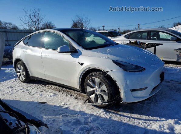 5YJYGDEE5MF279267 2021 TESLA MODEL Белый Передняя правая четверть