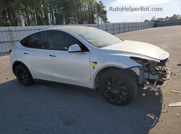 5YJYGDEE6MF076954 2021 TESLA MODEL Белый Передняя правая четверть
