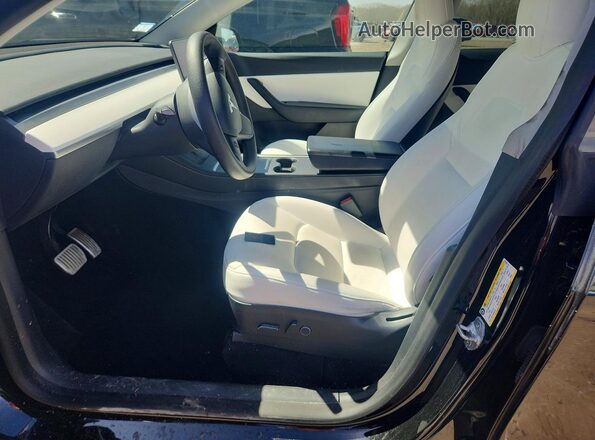 5YJYGDEE6MF201449 2021 TESLA MODEL Black Вид салону спереду