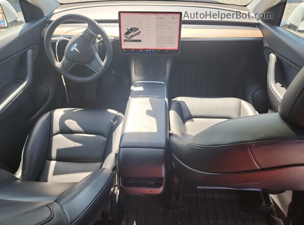 5YJYGDEE6MF260050 2021 TESLA MODEL Белый Вид панели приборов