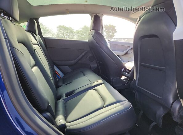 5YJYGDEE7MF200178 2021 TESLA MODEL Синий Вид задних сидений