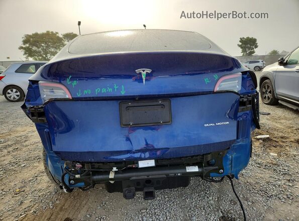 5YJYGDEE7MF200178 2021 TESLA MODEL Синий Вид сзади