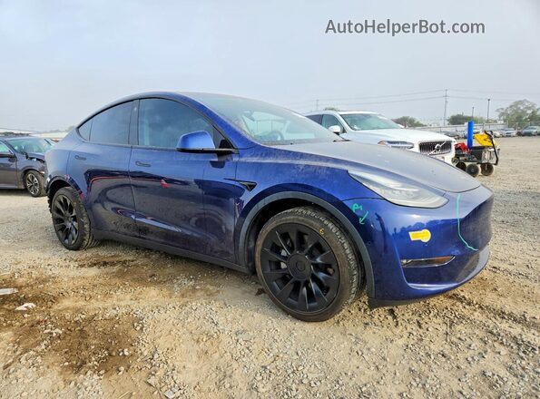 5YJYGDEE7MF200178 2021 TESLA MODEL Синий Передняя правая четверть
