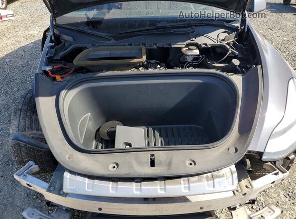 5YJYGDEE7MF218776 2021 TESLA MODEL Gray Vista del compartimento del motor
