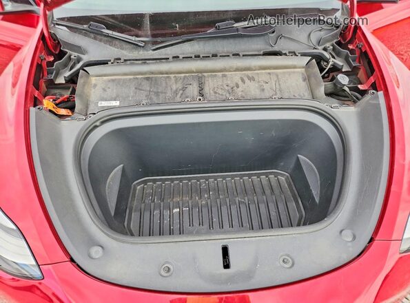 5YJYGDEE7MF265340 2021 TESLA MODEL Красный Вид задней части салона
