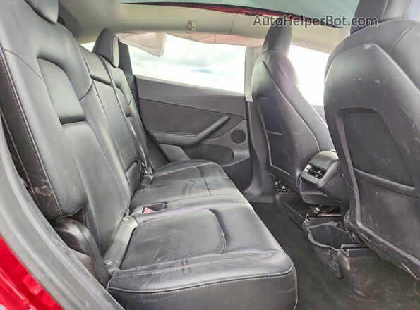 5YJYGDEE7MF265340 2021 TESLA MODEL Красный Вид задних сидений