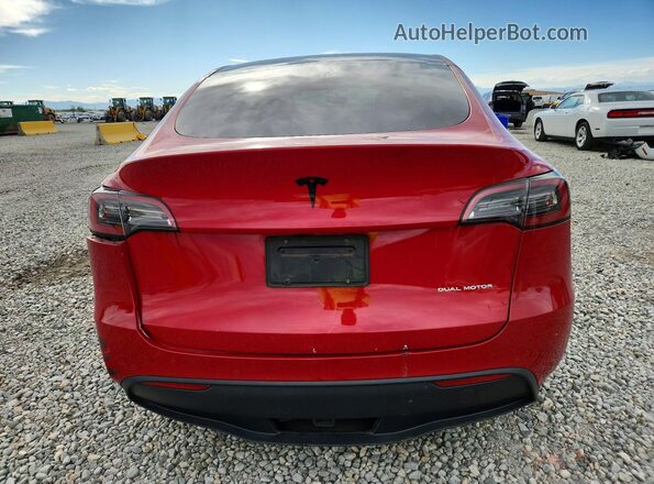 5YJYGDEE7MF265340 2021 TESLA MODEL Красный Вид сзади