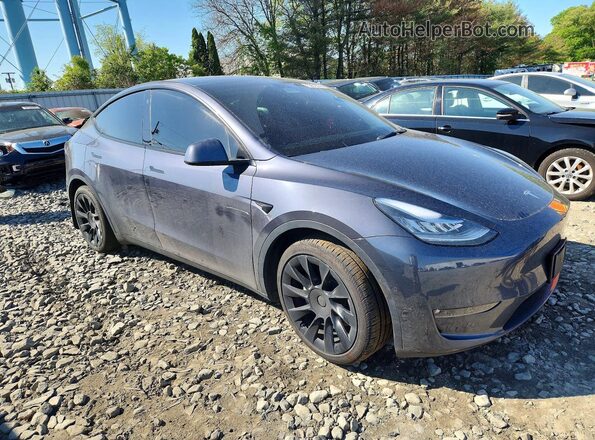 5YJYGDEE8MF200769 2021 TESLA MODEL Gray Передня права чверть