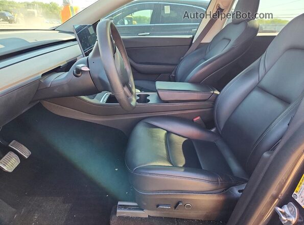 5YJYGDEE8MF200769 2021 TESLA MODEL Gray Вид салону спереду