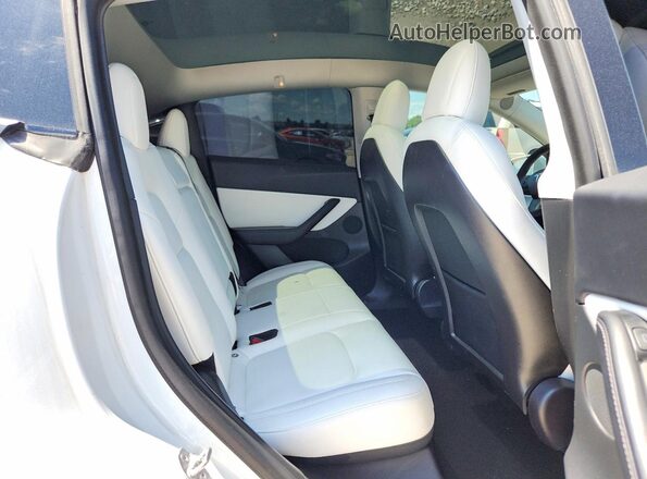 5YJYGDEE8MF201369 2021 TESLA MODEL Белый Вид задней части салона