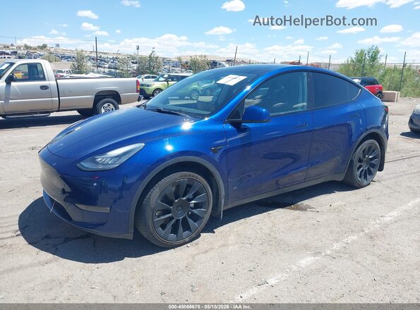 5YJYGDEE9LF008291 2020 TESLA MODEL Y Синий Передняя левая четверть