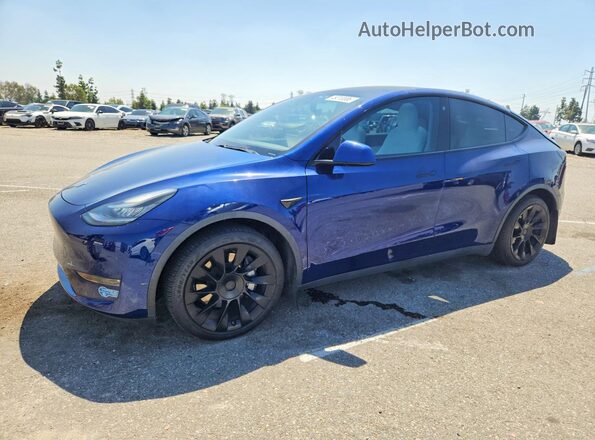 5YJYGDEE9MF067441 2021 TESLA MODEL Синий Передняя левая четверть