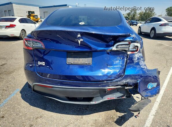 5YJYGDEE9MF067441 2021 TESLA MODEL Синий Вид сзади
