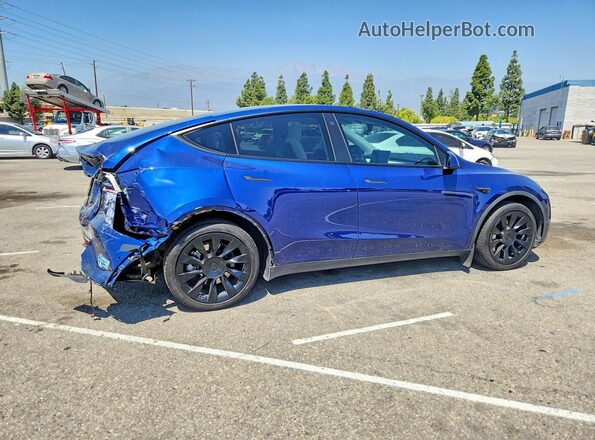 5YJYGDEE9MF067441 2021 TESLA MODEL Синий Задняя правая четверть