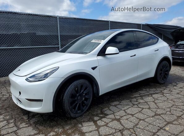5YJYGDEE9MF113267 2021 TESLA MODEL White წინა მარცხენა ხედი სამი მეოთხედიდან