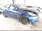 2020 Tesla Model Y Long Range Dual Motor All-wheel Drive/performance Dual Motor All-wheel Drive Blue vin: 5YJYGDEF4LF037707