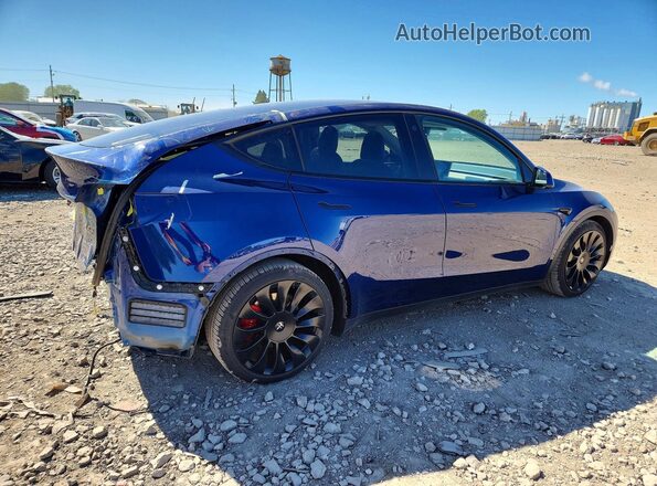 5YJYGDEF6MF083945 2021 TESLA MODEL Синий Задняя правая четверть