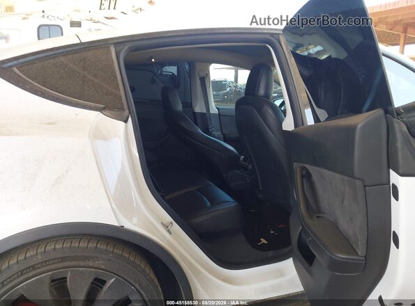 5YJYGDEF6MF092239 2021 TESLA MODEL Y White Vista de la etiqueta del VIN